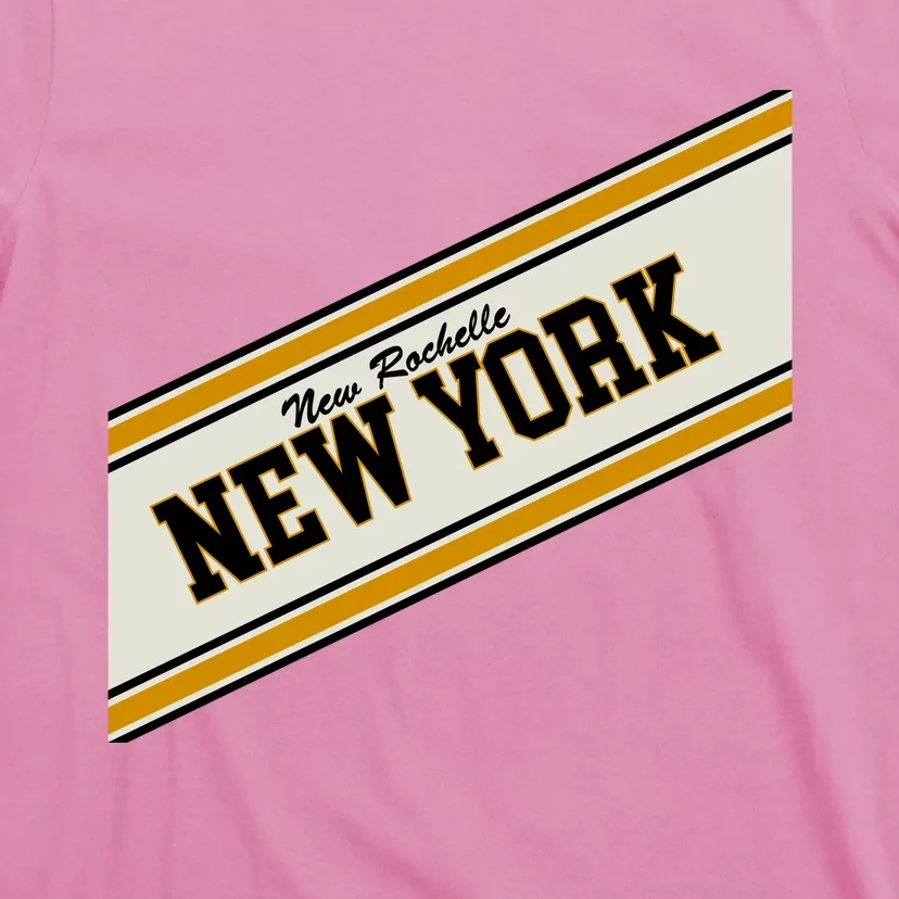 New Rochelle New York Varsity Logo T-Shirt