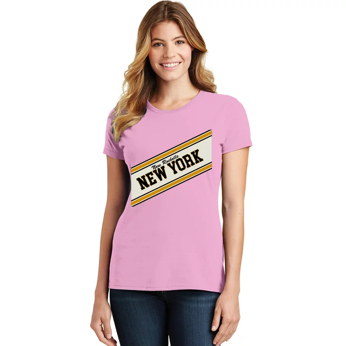 New Rochelle New York Varsity Logo Women's T-Shirt