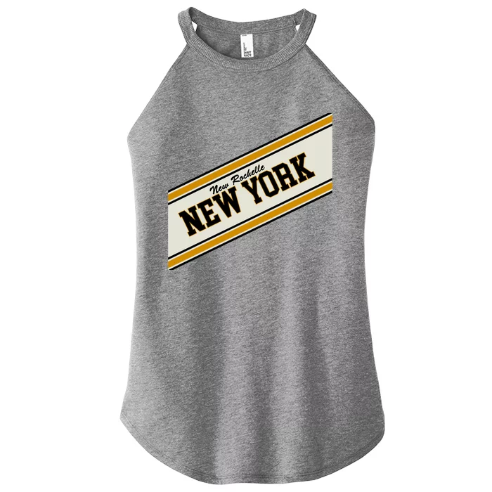 New Rochelle New York Varsity Logo Women’s Perfect Tri Rocker Tank