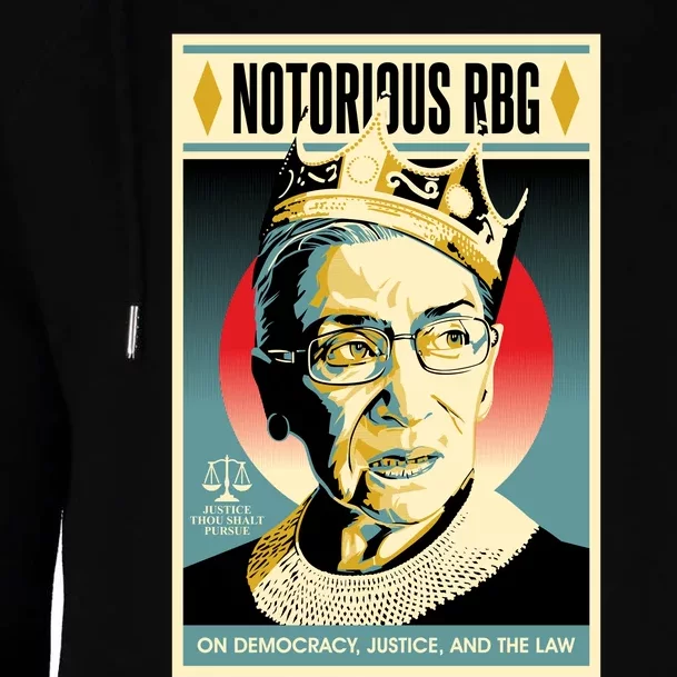 Notorious Rbg Womens Funnel Neck Pullover Hood