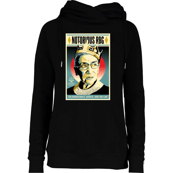 Notorious Rbg Womens Funnel Neck Pullover Hood