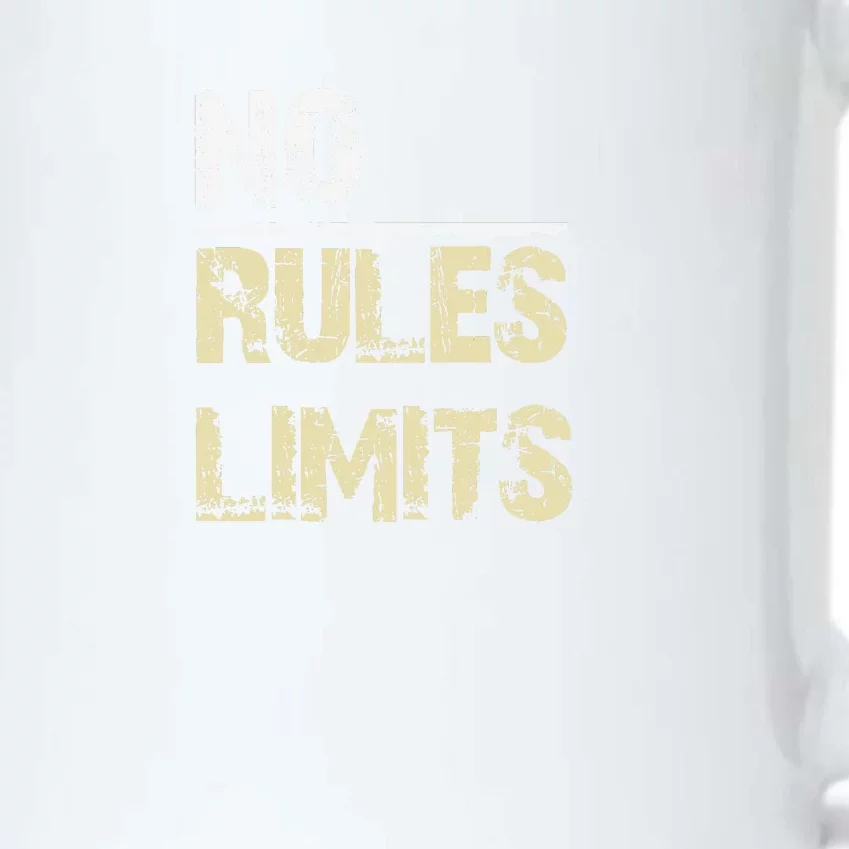 No Rules No Limits Black Color Changing Mug