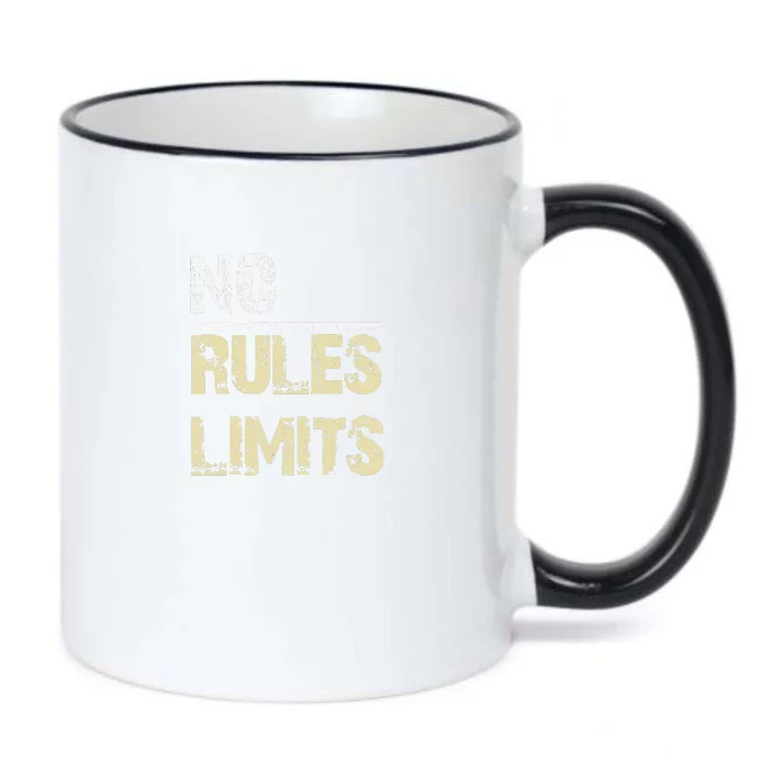 No Rules No Limits Black Color Changing Mug