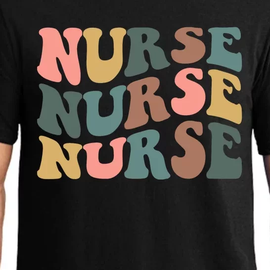 Nurse, Retro Nurse Pajama Set