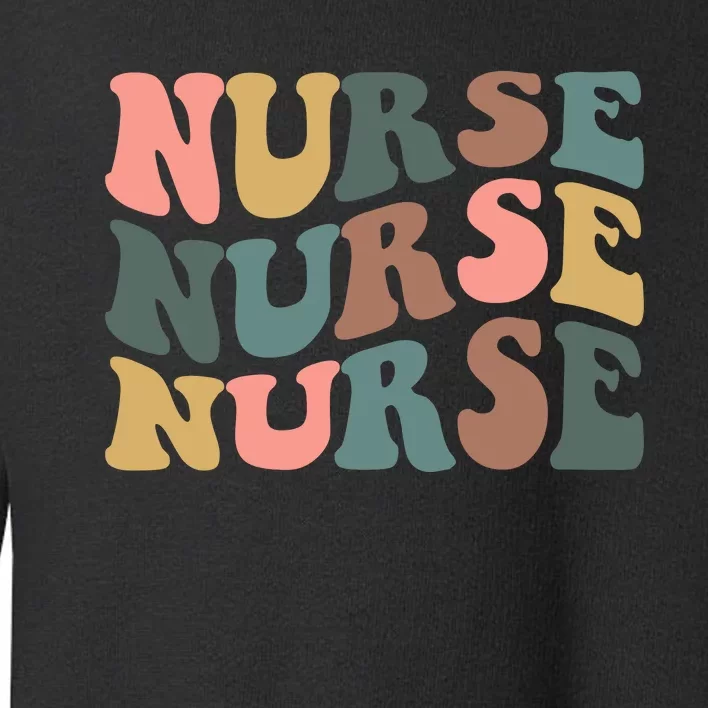 Nurse, Retro Nurse Toddler Sweatshirt