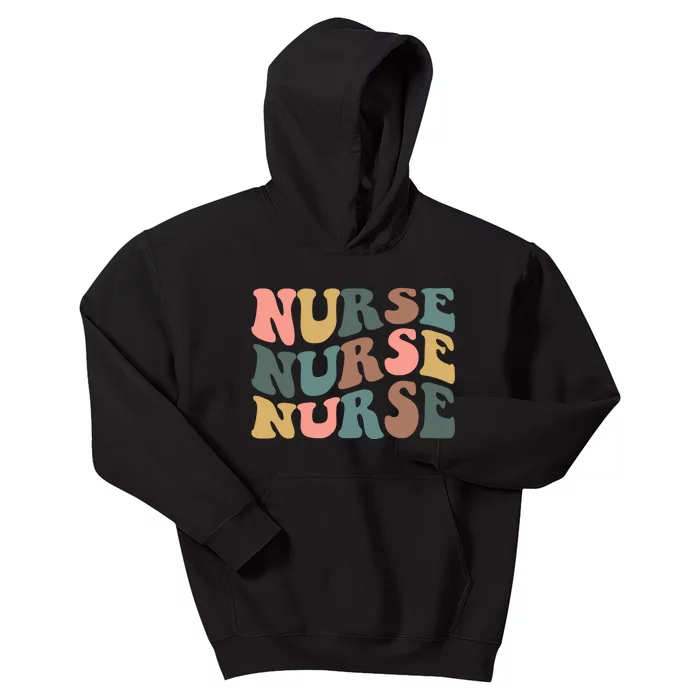 Nurse, Retro Nurse Kids Hoodie