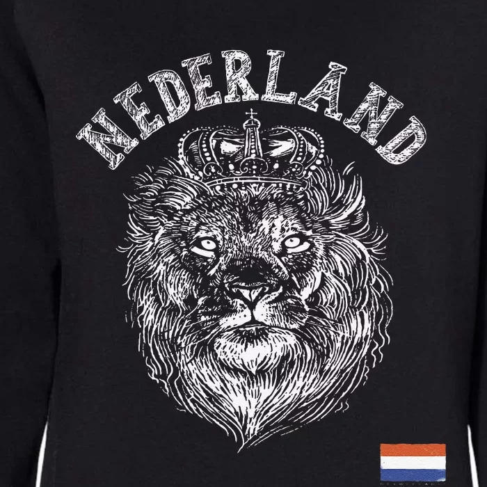 Nederland Reto Netherlands Lion Holland Dutch Womens California Wash Sweatshirt