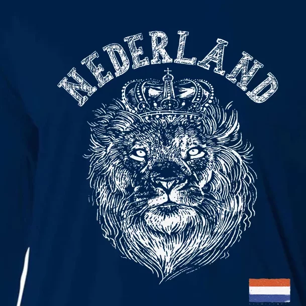 Nederland Reto Netherlands Lion Holland Dutch Cooling Performance Long Sleeve Crew