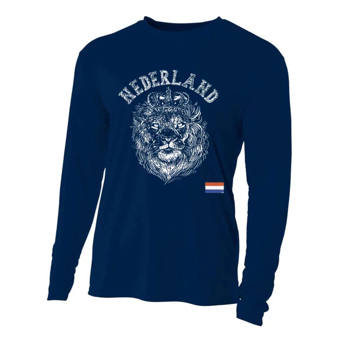 Nederland Reto Netherlands Lion Holland Dutch Cooling Performance Long Sleeve Crew