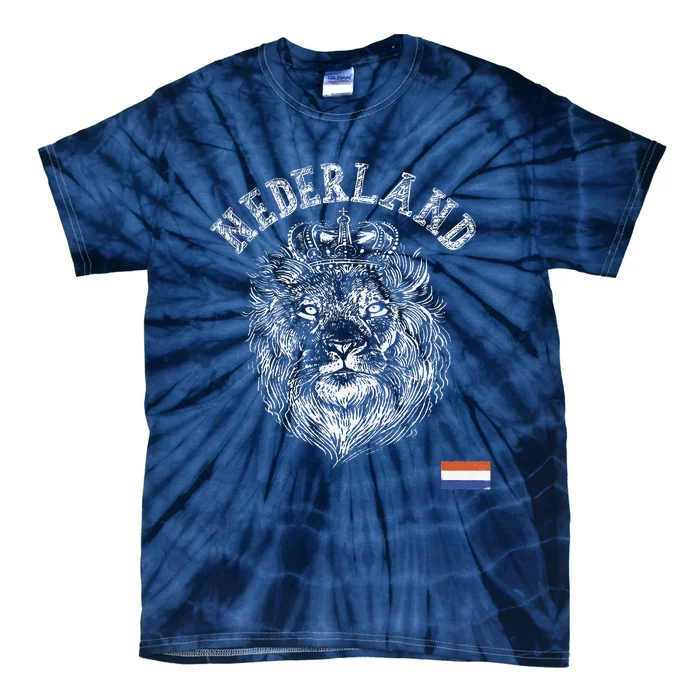 Nederland Reto Netherlands Lion Holland Dutch Tie-Dye T-Shirt