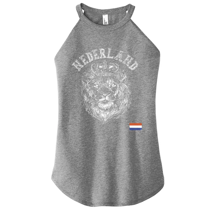 Nederland Reto Netherlands Lion Holland Dutch Women’s Perfect Tri Rocker Tank