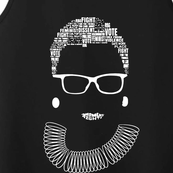 Notorious R.B.G Progressive Liberal Ruth Bader Ginsburg Performance Tank