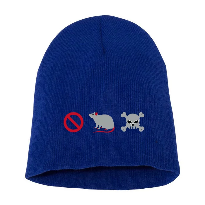 No Rat P.O.I.S.O.N Short Acrylic Beanie