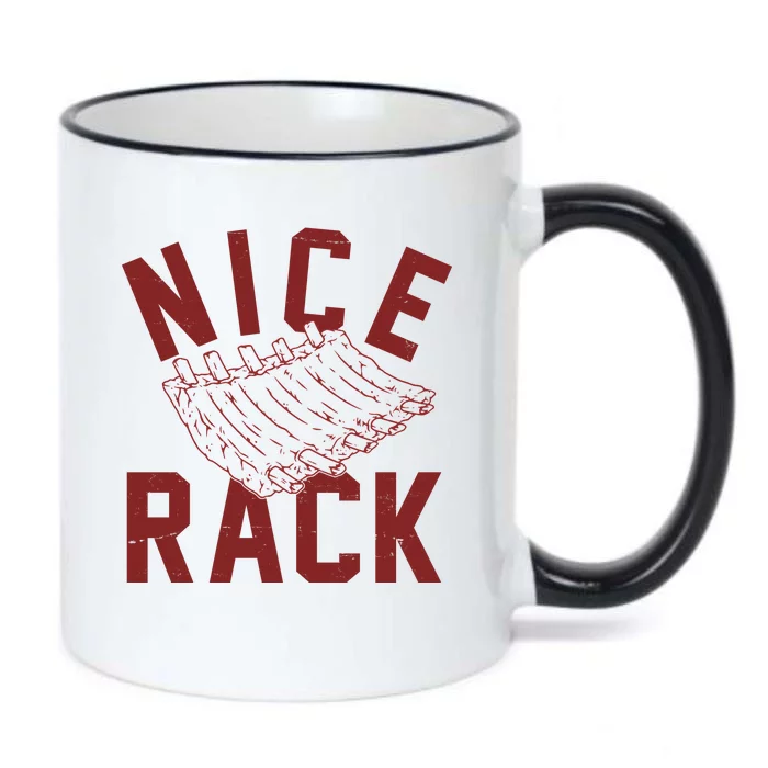 Nice Rack Ribs Bbq Lover Funny Black Color Changing Mug