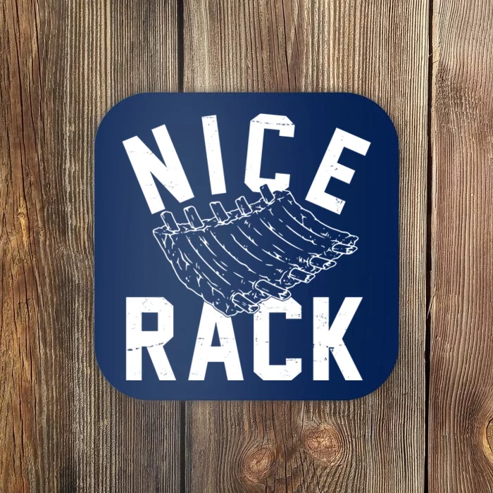 Nice Rack Ribs Bbq Lover Funny Coaster