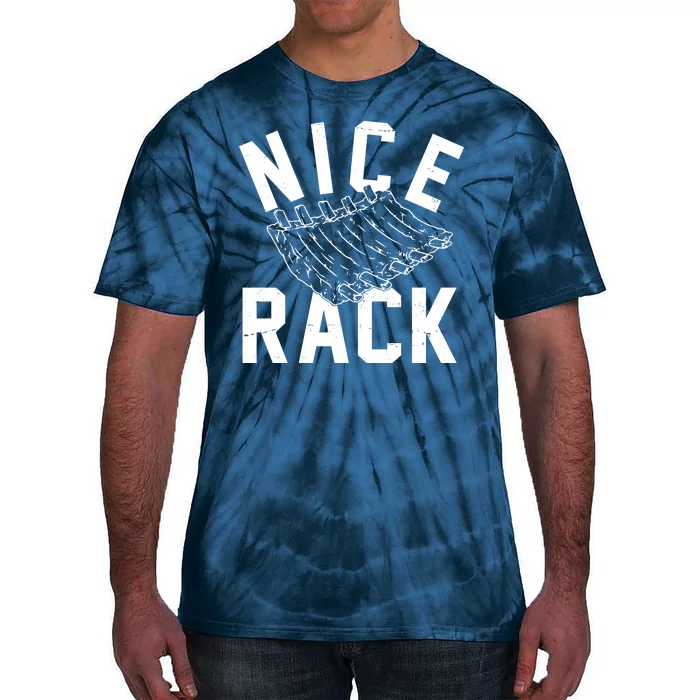 Nice Rack Ribs Bbq Lover Funny Tie-Dye T-Shirt