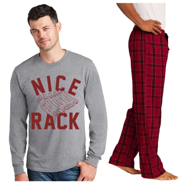 Nice Rack Ribs Bbq Lover Funny Long Sleeve Pajama Set