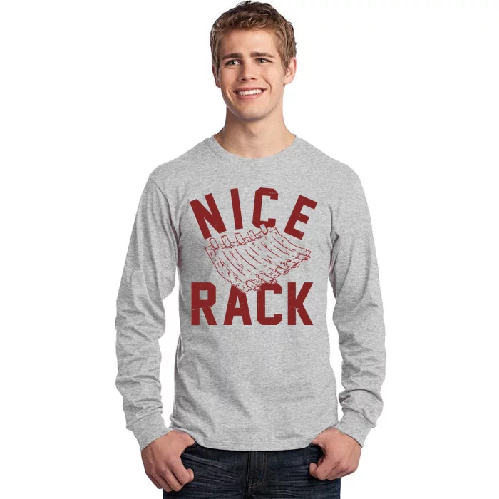 Nice Rack Ribs Bbq Lover Funny Tall Long Sleeve T-Shirt