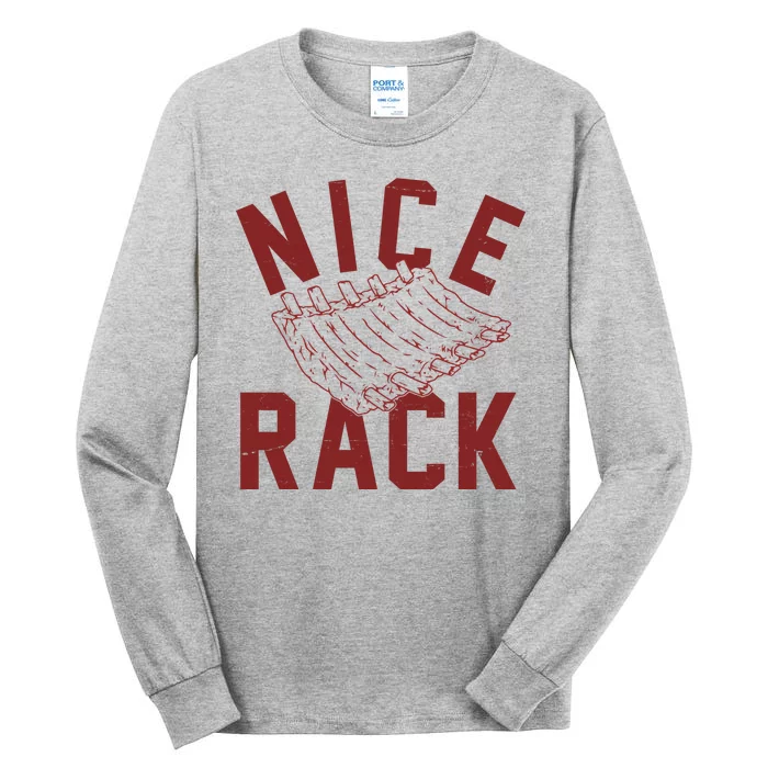 Nice Rack Ribs Bbq Lover Funny Tall Long Sleeve T-Shirt