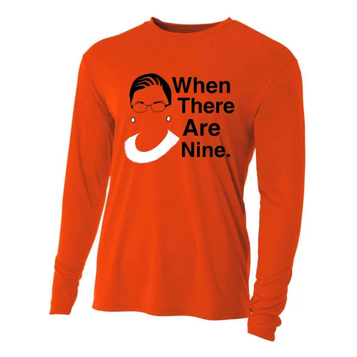 Notorious RBG Ruth Bader Ginsburg When There Are Nine Cooling Performance Long Sleeve Crew