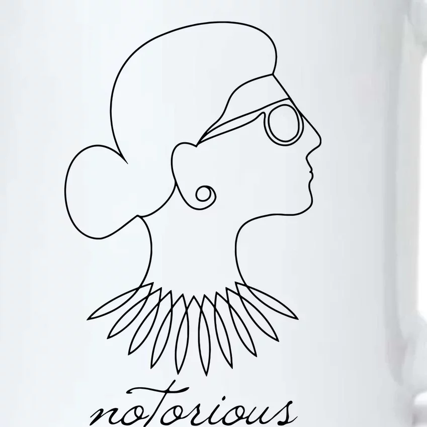 Notorious Rbg Ruth Bader Ginsburg Supreme Justice Drawing Black Color Changing Mug