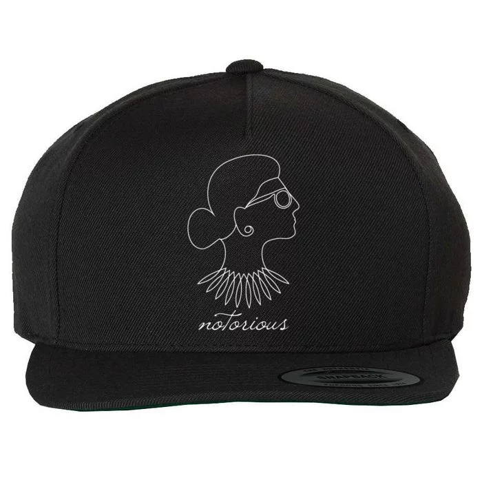 Notorious Rbg Ruth Bader Ginsburg Supreme Justice Drawing Wool Snapback Cap