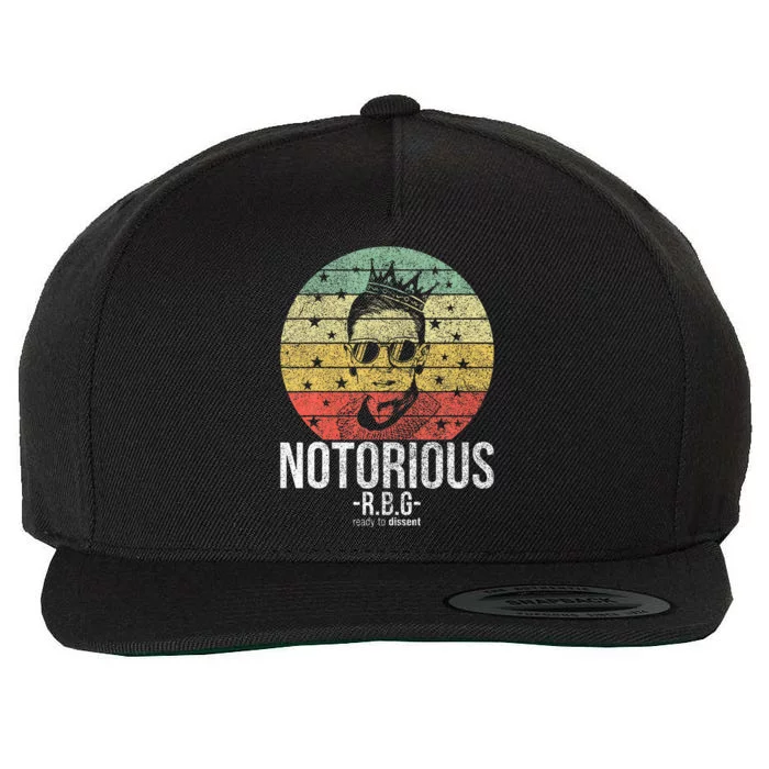 Notorious RBG Ruth Bader Ginsburg Political Feminist Wool Snapback Cap