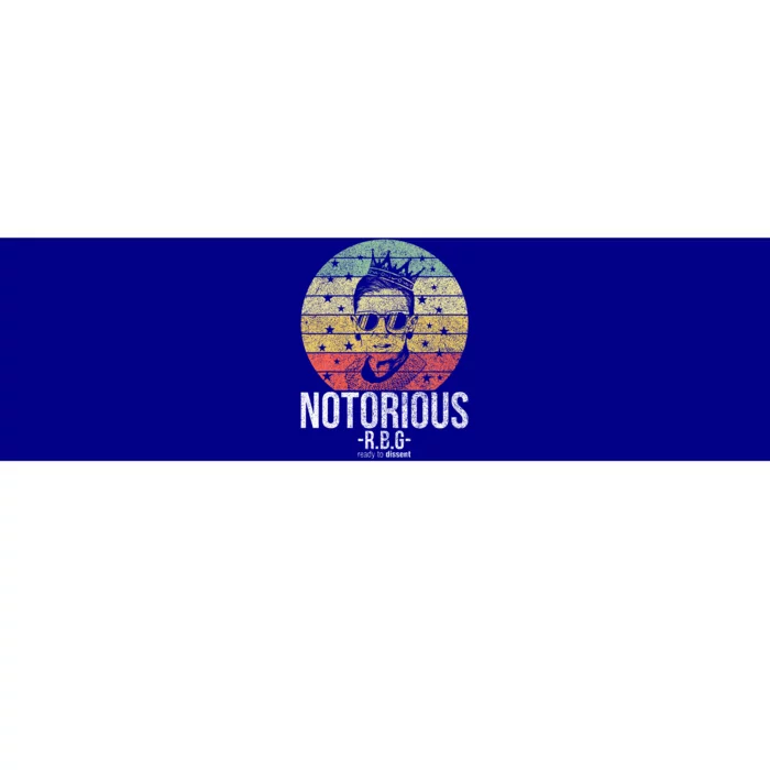 Notorious RBG Ruth Bader Ginsburg Political Feminist Bumper Sticker