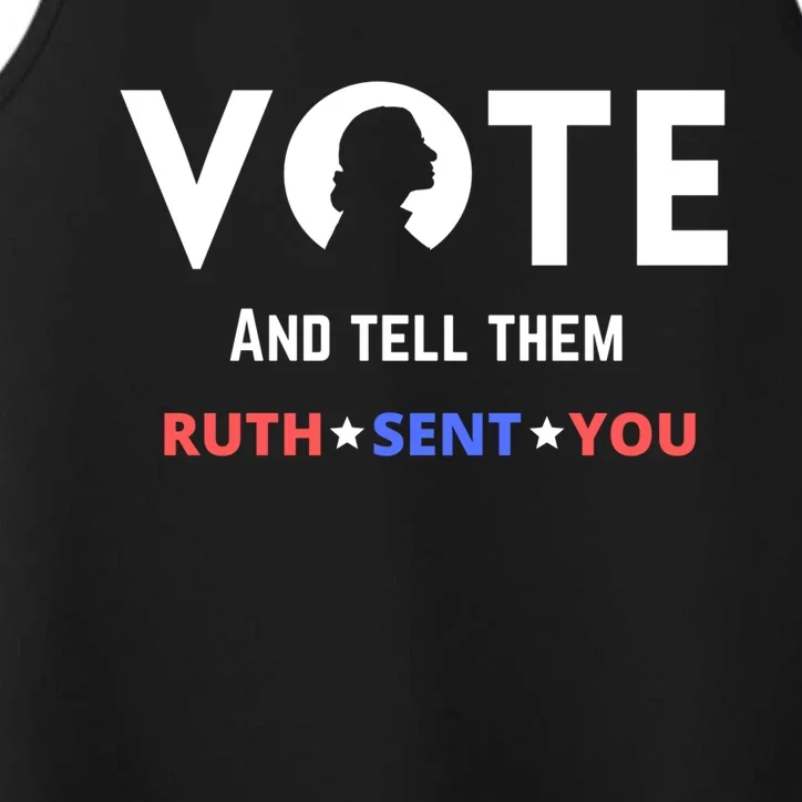 Notorious Rbg Ruth Bader Ginsburg Vote Feminist Great Gift Performance Tank