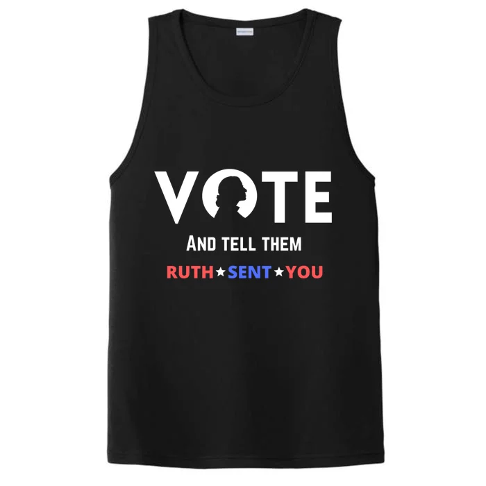 Notorious Rbg Ruth Bader Ginsburg Vote Feminist Great Gift Performance Tank