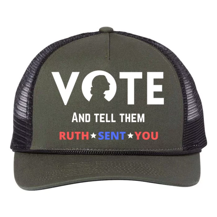 Notorious Rbg Ruth Bader Ginsburg Vote Feminist Great Gift Retro Rope Trucker Hat Cap