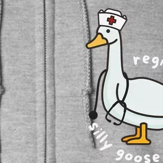 Nurse Registered Silly Goose Rn Funny Goose Nursing Gifts Full Zip Hoodie