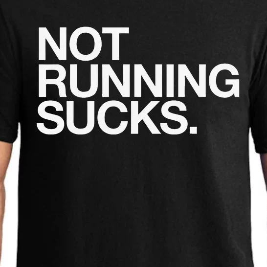 NOT RUNNING SUCKS Funny Runner Jogging Jogger Fitness Race Pajama Set