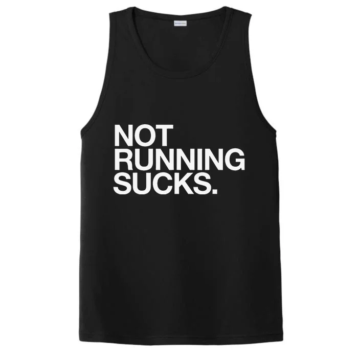 NOT RUNNING SUCKS Funny Runner Jogging Jogger Fitness Race Performance Tank