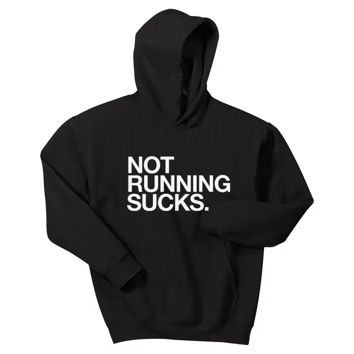 NOT RUNNING SUCKS Funny Runner Jogging Jogger Fitness Race Kids Hoodie