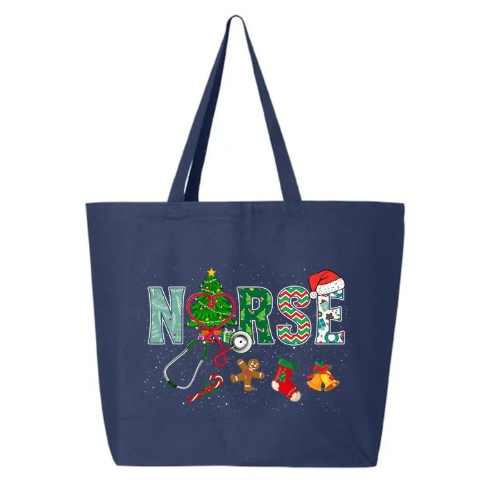 Nurse Rn Stethoscope Christmas Tree Ornats Decor Gift 25L Jumbo Tote