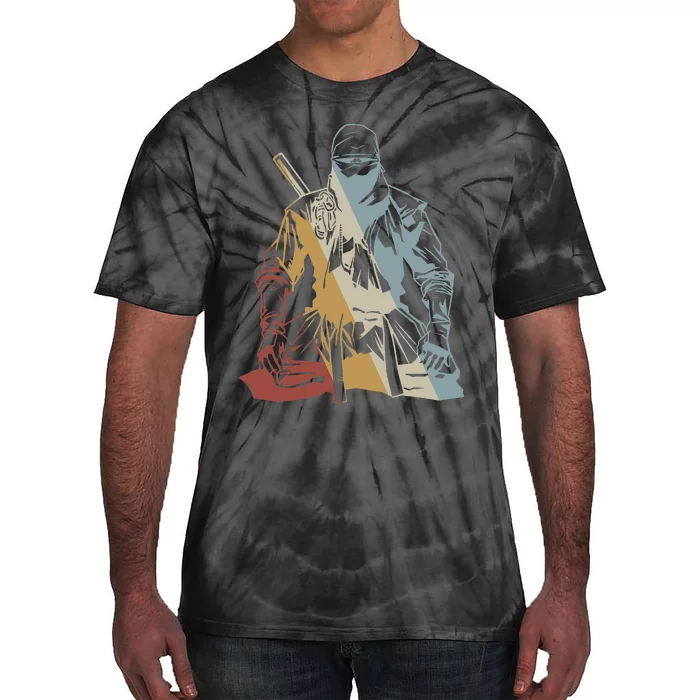 Ninja Retro Style Vintage Tie-Dye T-Shirt