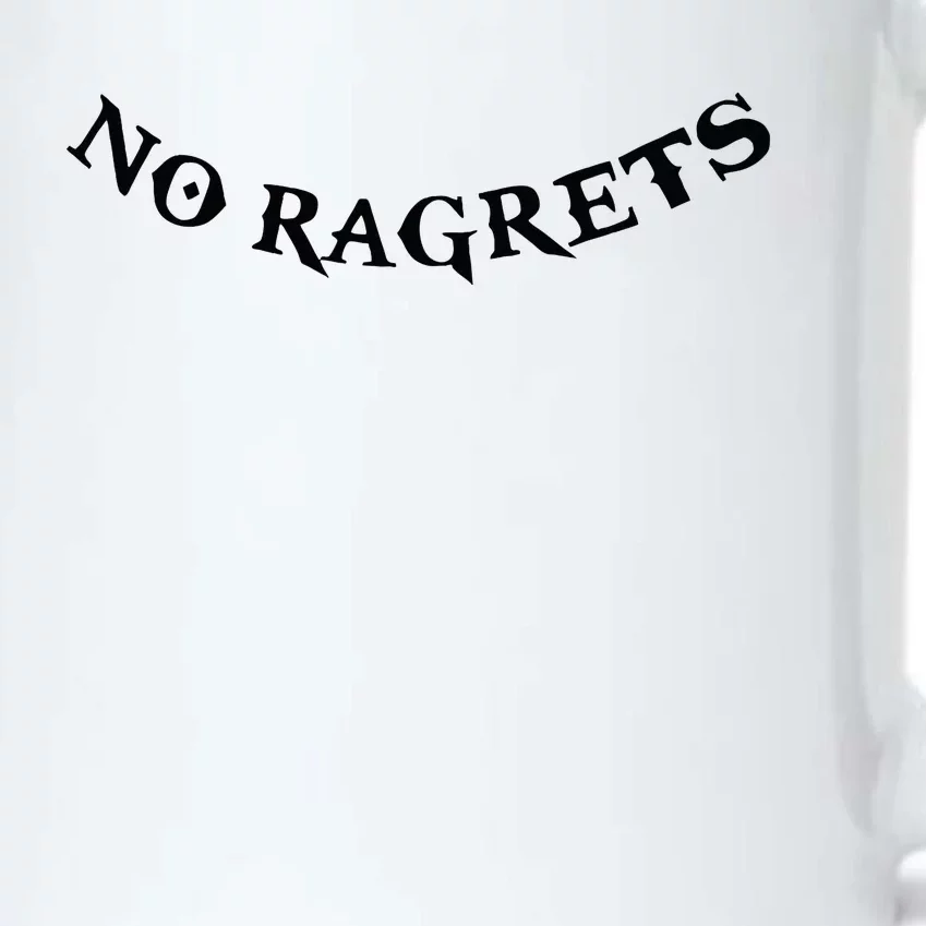 No Ragrets Tattoo Funny Punk White Trash Trailer Park Black Color Changing Mug