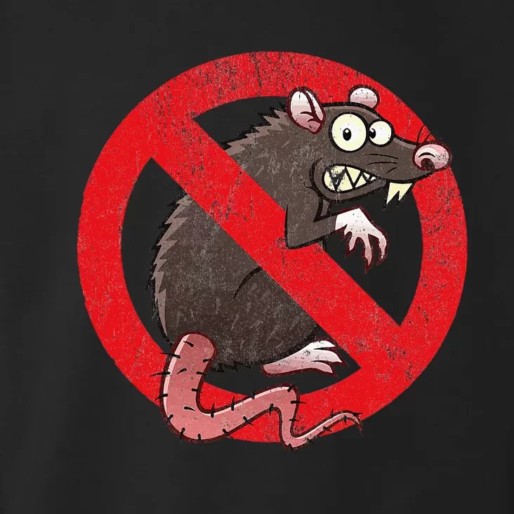 No Rats Union Pest Control Rat Sign Gag No Rats Allowed Toddler Hoodie