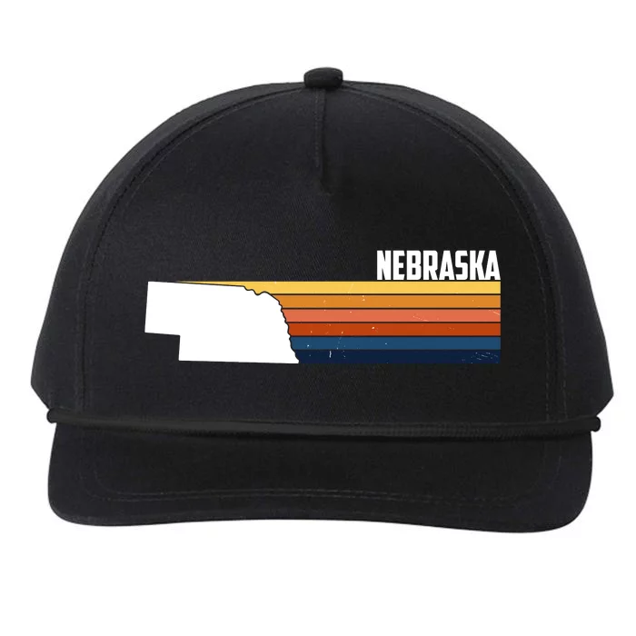 Nebraska Retro United States Snapback Five-Panel Rope Hat