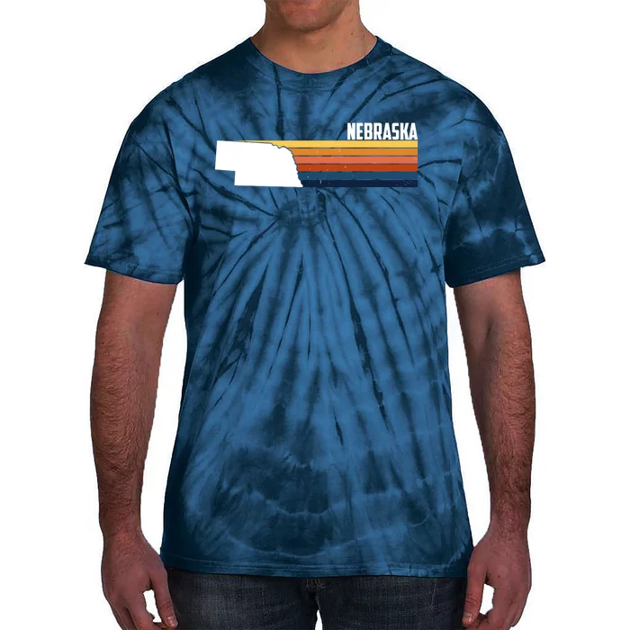 Nebraska Retro United States Tie-Dye T-Shirt