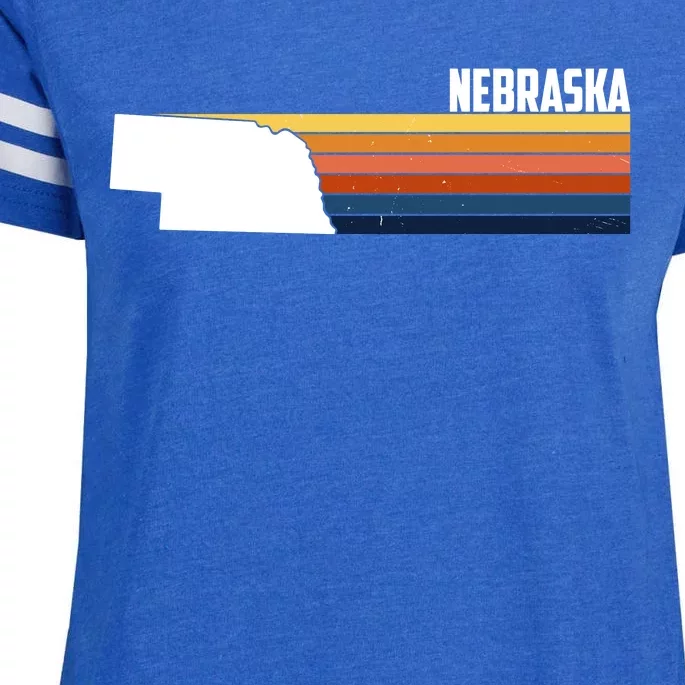 Nebraska Retro United States Enza Ladies Jersey Football T-Shirt