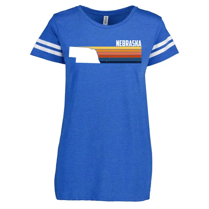 Nebraska Retro United States Enza Ladies Jersey Football T-Shirt