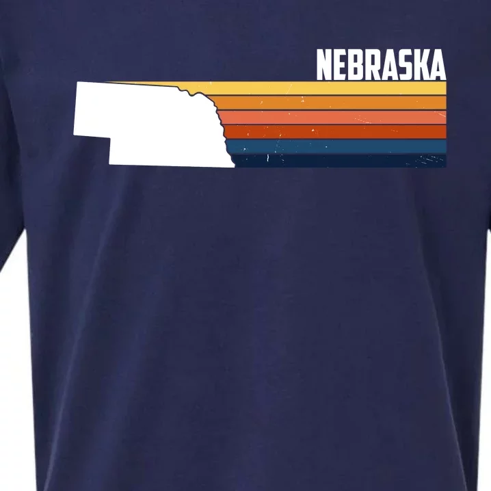 Nebraska Retro United States Sueded Cloud Jersey T-Shirt