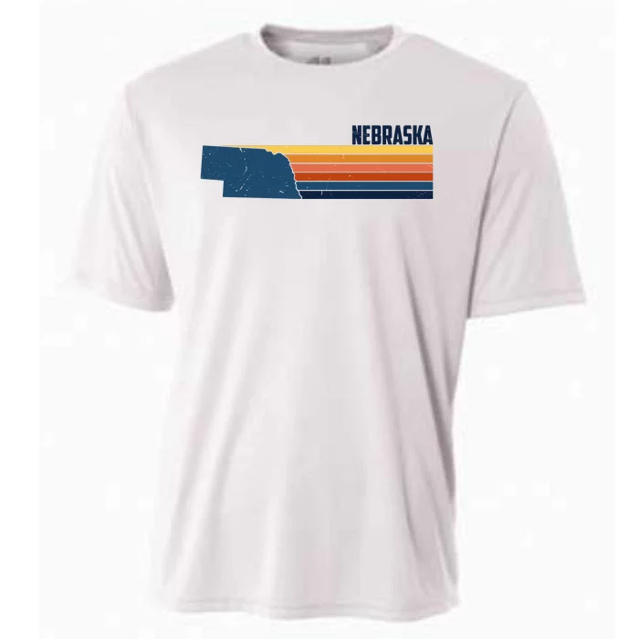 Nebraska Retro United States Cooling Performance Crew T-Shirt