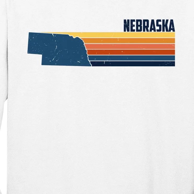 Nebraska Retro United States Long Sleeve Shirt