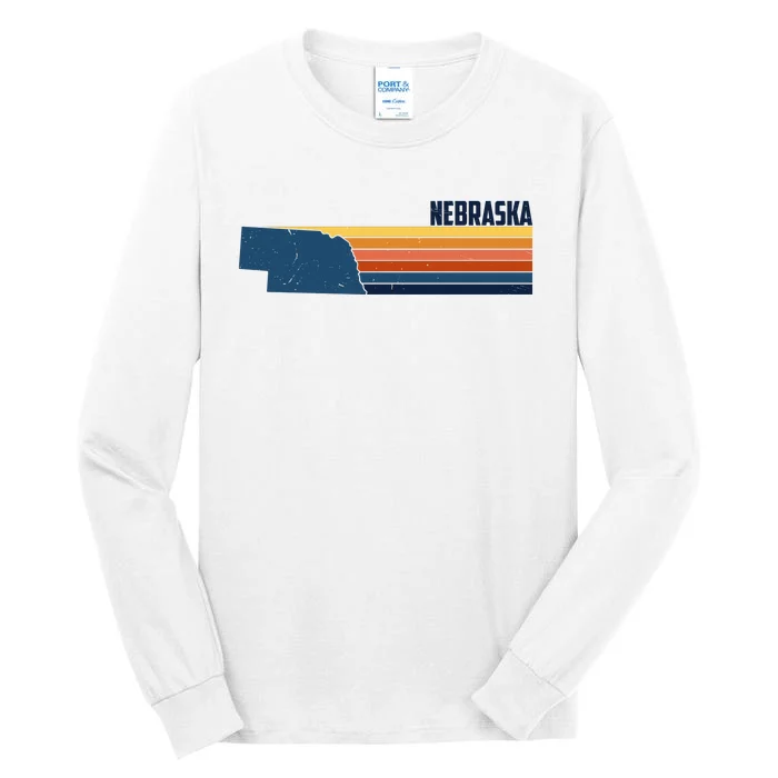 Nebraska Retro United States Tall Long Sleeve T-Shirt