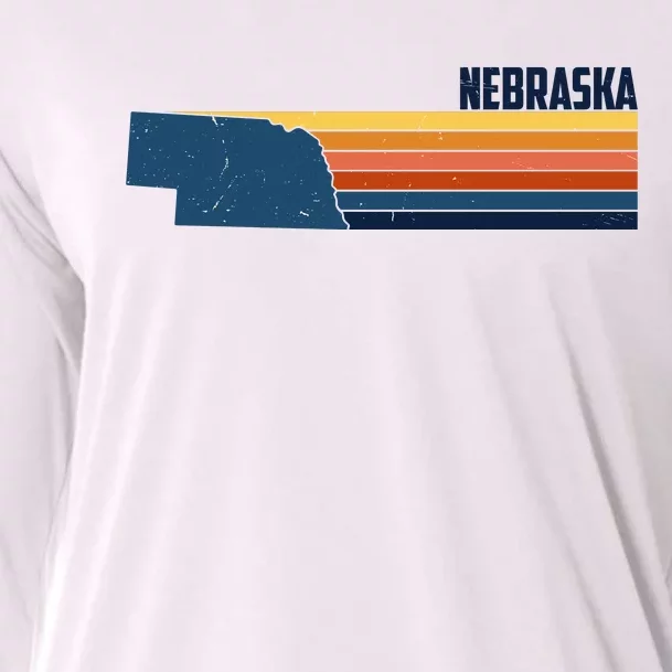 Nebraska Retro United States Cooling Performance Long Sleeve Crew