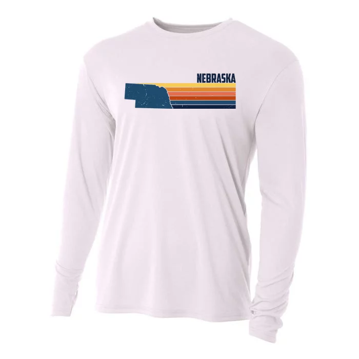 Nebraska Retro United States Cooling Performance Long Sleeve Crew