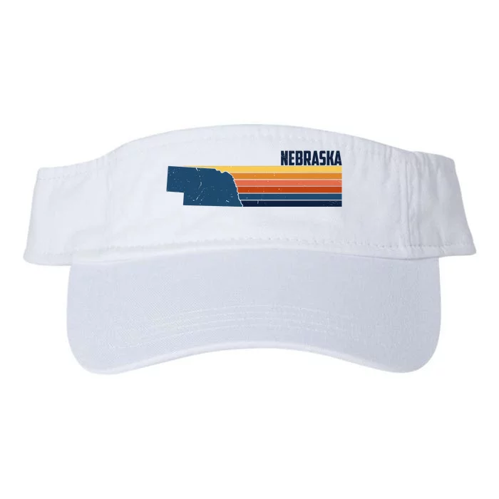 Nebraska Retro United States Valucap Bio-Washed Visor